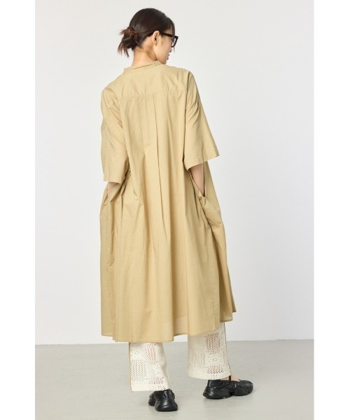 RODEO CROWNS WIDE BOWL（ロデオクラウンズワイドボウル）の「バンドカラールーズワンピース（ワンピース・レディース・ベージュ/ブルー系その他/ブラック系その他/チャコールグレー・FREE）」の8枚目の写真