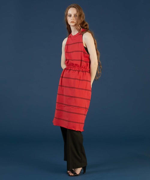 クリンクルクリンクルクリンクル border back slit dress セール】【crinkle crinkle crinkle】border back slit dress