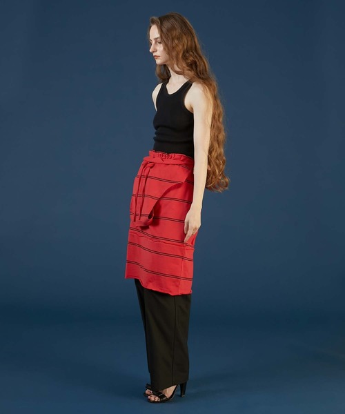 クリンクルクリンクルクリンクル border back slit dress crinkle ワンピース 「crinkle crinkle（クリンクルクリンクル