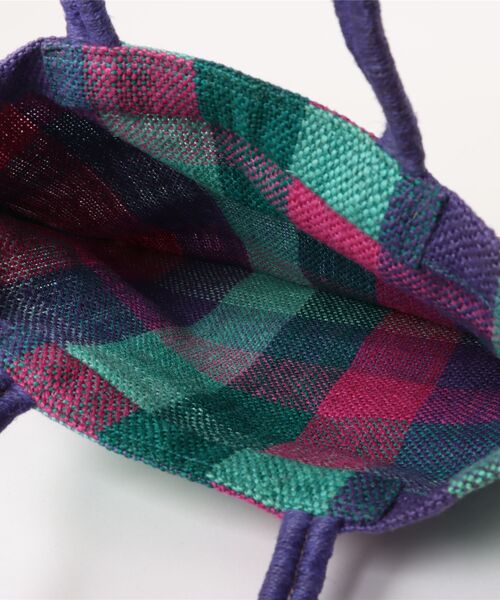 ACCOMMODE（アコモデ）の「TARANGO JUTE/マドラストート（ショルダーバッグ・レディース・オレンジ/ブルー・FREE）」の5枚目の写真