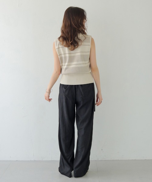 CLEIO(クレイオ)の「【CLEIO】ボーダーノースリーブニット BORDER SLEEVELESS KNIT/986-13612(ニット/セーター・レディース・アイボリー/ネイビー/レッド・FREE)」の15枚目の写真