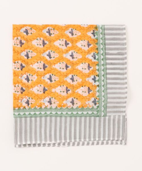 GEORGE'S（ジョージズ）の「ブロックプリントハンカチ（ハンカチ/ハンドタオル・レディース・ホワイト系その他/ホワイト/その他3/その他2/その他1・FREE）」の3枚目の写真