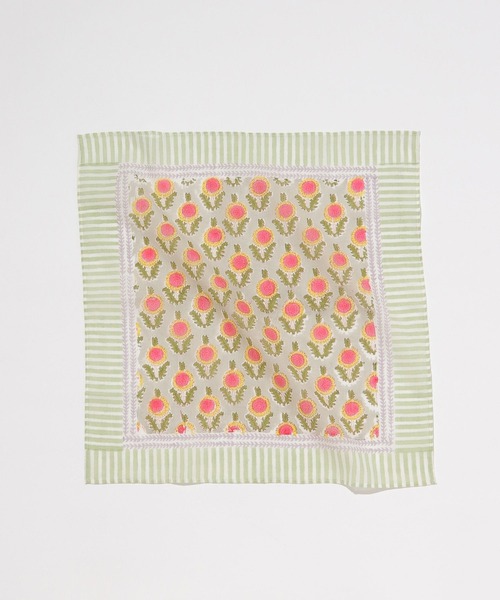 GEORGE'S（ジョージズ）の「ブロックプリントハンカチ（ハンカチ/ハンドタオル・レディース・ホワイト系その他/ホワイト/その他3/その他2/その他1・FREE）」の12枚目の写真