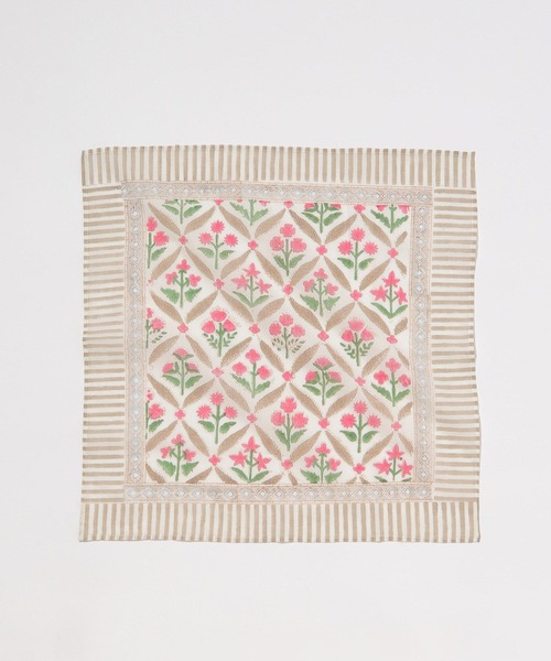 GEORGE'S（ジョージズ）の「ブロックプリントハンカチ（ハンカチ/ハンドタオル・レディース・ホワイト系その他/ホワイト/その他3/その他2/その他1・FREE）」の8枚目の写真