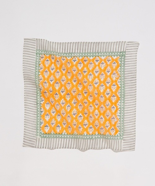 GEORGE'S（ジョージズ）の「ブロックプリントハンカチ（ハンカチ/ハンドタオル・レディース・ホワイト系その他/ホワイト/その他3/その他2/その他1・FREE）」の10枚目の写真