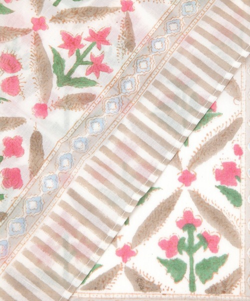 GEORGE'S（ジョージズ）の「ブロックプリントハンカチ（ハンカチ/ハンドタオル・レディース・ホワイト系その他/ホワイト/その他3/その他2/その他1・FREE）」の9枚目の写真