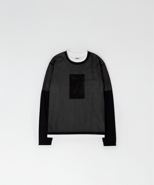 セール】SLEEVE LAYERED SHEER SHIRT（Tシャツ/カットソー