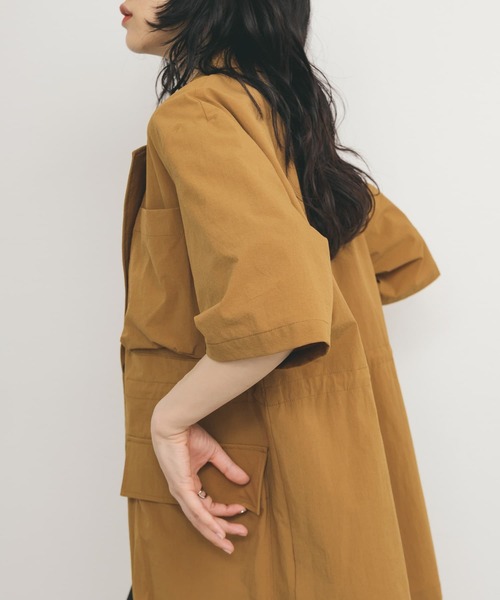 KBF（ケイビーエフ）の「ポケットディティールジャケット（その他アウター・レディース・アイボリー/キャメル・ONE）」の14枚目の写真