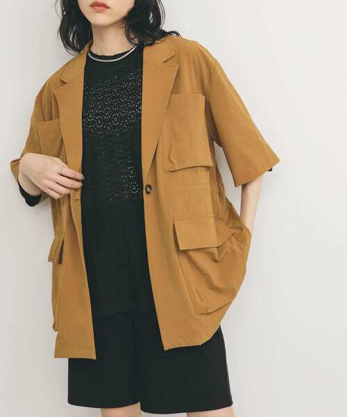 KBF（ケイビーエフ）の「ポケットディティールジャケット（その他アウター・レディース・アイボリー/キャメル・ONE）」の16枚目の写真