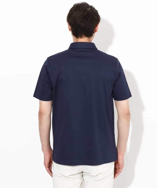 a.v.v(アーヴェヴェ)の「【接触冷感/UVカット】シルケットスムースポロシャツ(Tシャツ/カットソー・メンズ・ブラック/ネイビー/ホワイト・46/48/50)」の21枚目の写真