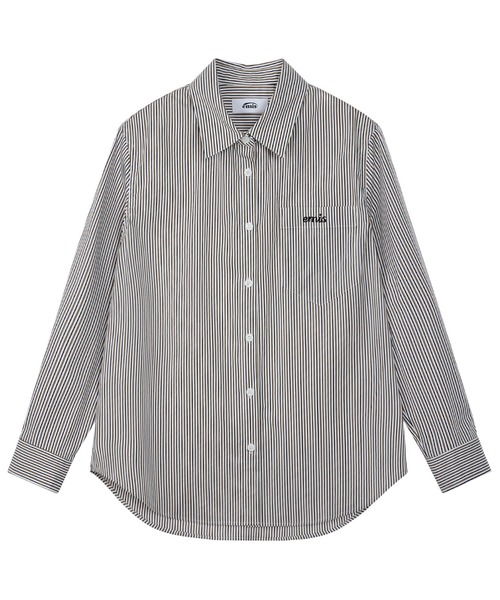 EMIS(イミス)の「(UNISEX) STRIPE SHIRT(シャツ/ブラウス・レディース・イエロー/ブラック/ブルー・FREE)」の8枚目の写真