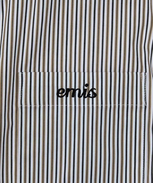 EMIS(イミス)の「(UNISEX) STRIPE SHIRT(シャツ/ブラウス・レディース・イエロー/ブラック/ブルー・FREE)」の11枚目の写真
