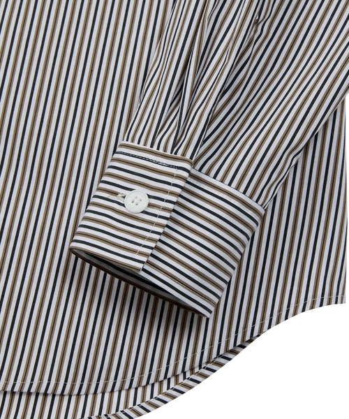 EMIS(イミス)の「(UNISEX) STRIPE SHIRT(シャツ/ブラウス・レディース・イエロー/ブラック/ブルー・FREE)」の12枚目の写真
