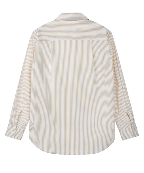 EMIS(イミス)の「(UNISEX) STRIPE SHIRT(シャツ/ブラウス・レディース・イエロー/ブラック/ブルー・FREE)」の4枚目の写真