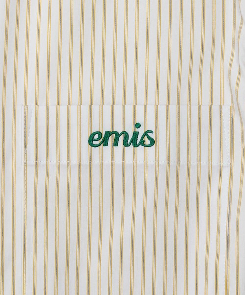 EMIS(イミス)の「(UNISEX) STRIPE SHIRT(シャツ/ブラウス・レディース・イエロー/ブラック/ブルー・FREE)」の6枚目の写真