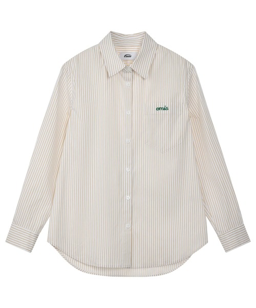 EMIS(イミス)の「(UNISEX) STRIPE SHIRT(シャツ/ブラウス・レディース・イエロー/ブラック/ブルー・FREE)」の14枚目の写真