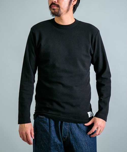 OMNIGOD（オムニゴッド）の「[OMNIGOD mens / オムニゴッド] KLフライス ロングスリーブＴシャツ（Tシャツ/カットソー・メンズ・ブラック/グリーン/ホワイト/ライトグレー・4/2/3）」の2枚目の写真