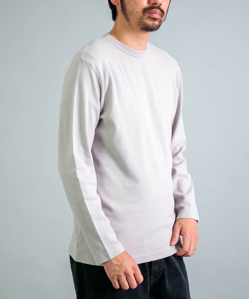 OMNIGOD（オムニゴッド）の「[OMNIGOD mens / オムニゴッド] KLフライス ロングスリーブＴシャツ（Tシャツ/カットソー・メンズ・ブラック/グリーン/ホワイト/ライトグレー・4/2/3）」の10枚目の写真