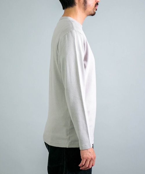 OMNIGOD（オムニゴッド）の「[OMNIGOD mens / オムニゴッド] KLフライス ロングスリーブＴシャツ（Tシャツ/カットソー・メンズ・ブラック/グリーン/ホワイト/ライトグレー・4/2/3）」の22枚目の写真