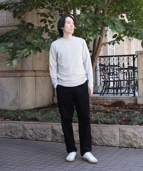 OMNIGOD（オムニゴッド）の「[OMNIGOD mens / オムニゴッド] KLフライス ロングスリーブＴシャツ（Tシャツ/カットソー・メンズ・ブラック/グリーン/ホワイト/ライトグレー・4/2/3）」の5枚目の写真