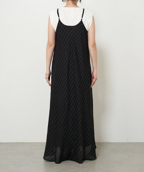 Jena espace merveilleux（ジェナ　エスパスメルヴェイユ）の「リネンリラックスキャミワンピース（ワンピース・レディース・ブラック/パープル/ライトグレー・FREE）」の12枚目の写真