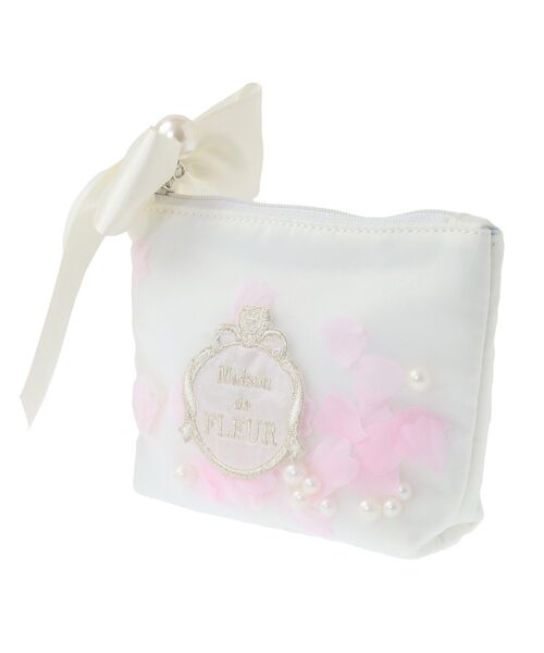 Maison de FLEUR  メゾンドフルール パールキャンディポーチ Maison de FLEUR（メゾンドフルール）の「・オーガンジーパール
