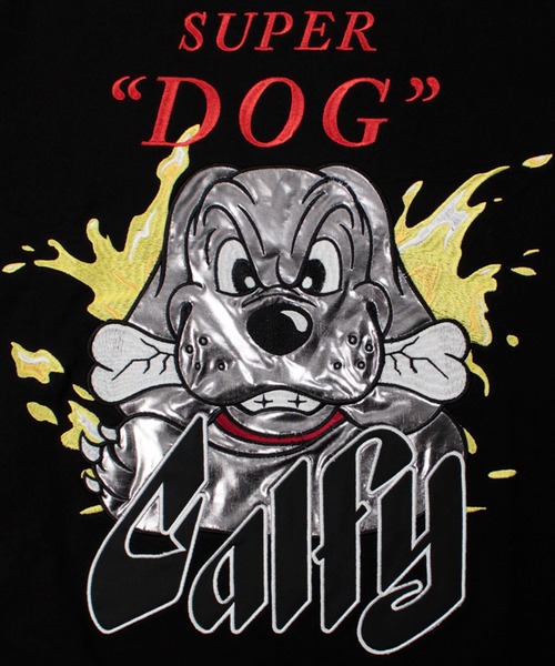 GALFY(ガルフィー)の「【GALFY/ガルフィー】SUPER DOG Tee(Tシャツ/カットソー・メンズ・ブラック/ホワイト/イエロー・L/XL)」の4枚目の写真