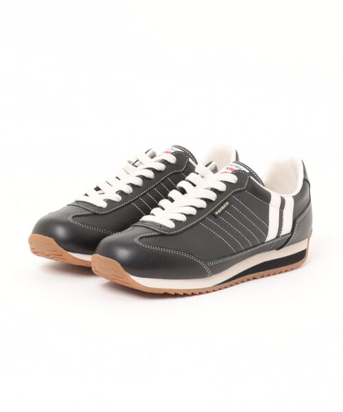 PATRICK(パトリック)の「Patrick パトリック MARATHON-L(マラソン レザー) 98701 ブラック(スニーカー・メンズ・ブラック・25.0cm/27.5cm/27.0cm/26.5cm/26.0cm/25.5cm)」の1枚目の写真