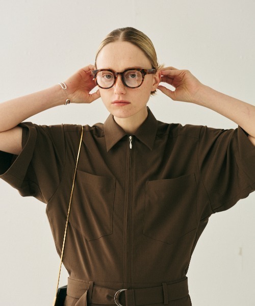 Rouge vif(ルージュヴィフ)の「半袖オールインワン(つなぎ/オールインワン・レディース・ブラック/ブラウン・38/36)」の16枚目の写真