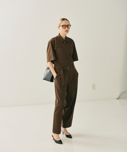 Rouge vif(ルージュヴィフ)の「半袖オールインワン(つなぎ/オールインワン・レディース・ブラック/ブラウン・38/36)」の22枚目の写真