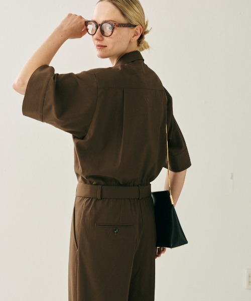 Rouge vif(ルージュヴィフ)の「半袖オールインワン(つなぎ/オールインワン・レディース・ブラック/ブラウン・38/36)」の18枚目の写真