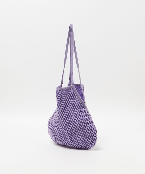 The Bagmati（ザバグマティ）の「＜The Bagmati＞コットン フィッシュネット トートバッグ（トートバッグ・レディース・ダークブラウン/ライラック・FREE）」の11枚目の写真