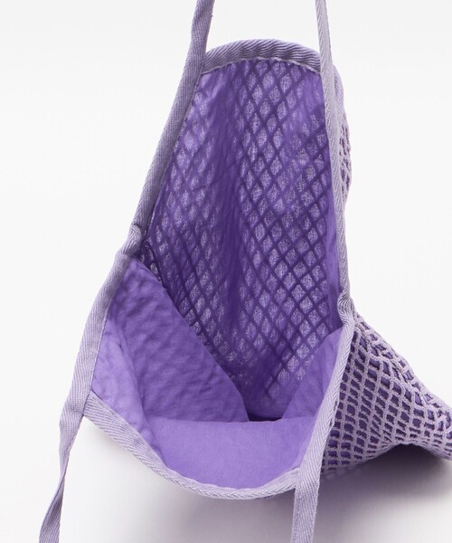 The Bagmati（ザバグマティ）の「＜The Bagmati＞コットン フィッシュネット トートバッグ（トートバッグ・レディース・ダークブラウン/ライラック・FREE）」の14枚目の写真