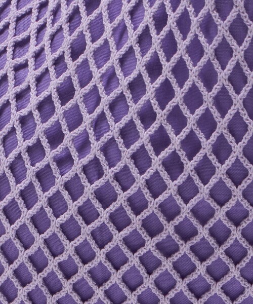 The Bagmati（ザバグマティ）の「＜The Bagmati＞コットン フィッシュネット トートバッグ（トートバッグ・レディース・ダークブラウン/ライラック・FREE）」の15枚目の写真