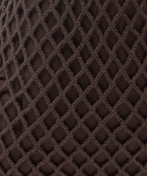 The Bagmati（ザバグマティ）の「＜The Bagmati＞コットン フィッシュネット トートバッグ（トートバッグ・レディース・ダークブラウン/ライラック・FREE）」の20枚目の写真