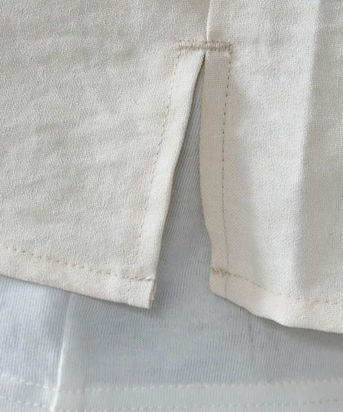 BROWNY（ブラウニー）の「BROWNY/リネンライクスキッパーシャツ（シャツ/ブラウス・メンズ・チャコール/オフホワイト・MEDIUM/LARGE）」の8枚目の写真