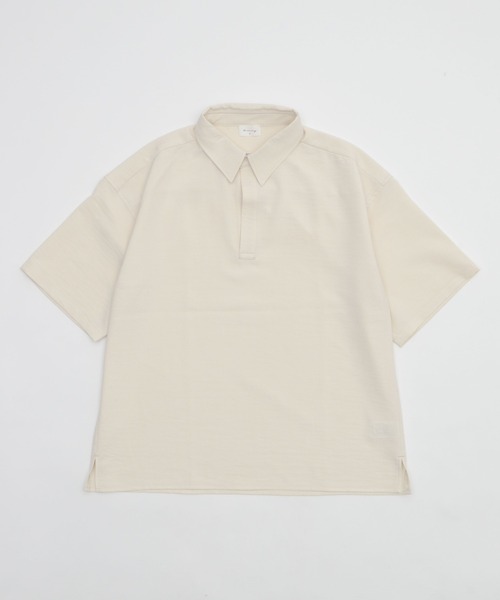 BROWNY（ブラウニー）の「BROWNY/リネンライクスキッパーシャツ（シャツ/ブラウス・メンズ・チャコール/オフホワイト・MEDIUM/LARGE）」の21枚目の写真