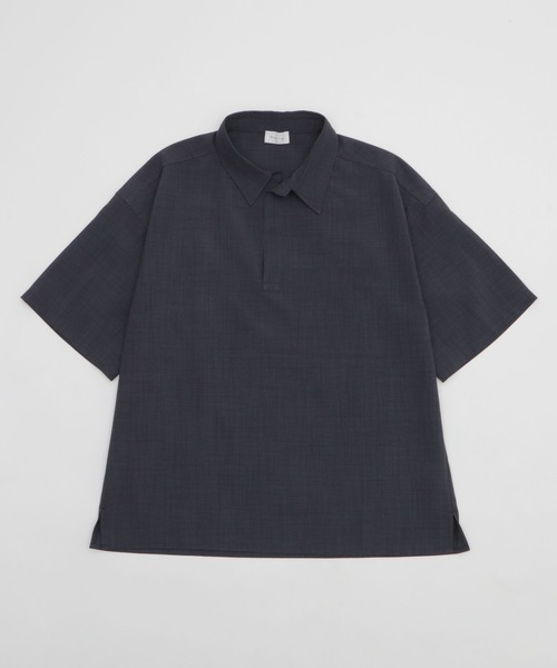 BROWNY（ブラウニー）の「BROWNY/リネンライクスキッパーシャツ（シャツ/ブラウス・メンズ・チャコール/オフホワイト・MEDIUM/LARGE）」の22枚目の写真