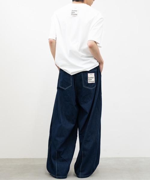 【美品】プランテーション　イージー デニム ワイド コクーン パンツ インディゴ 楽天市場】パンツ ボトムス レディース コクーン ワイド