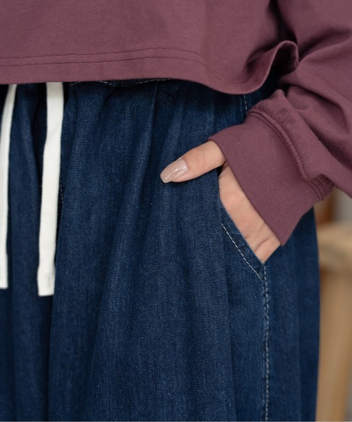 bashful base Oriental（バッシュフルベースオリエンタル）の「【新色&新サイズ追加！/bbO】イージーコクーンワイドデニムパンツ（デニムパンツ・メンズ・ネイビー/ブラック/ライトブルー・MEDIUM/LARGE/SMALL）」の22枚目の写真