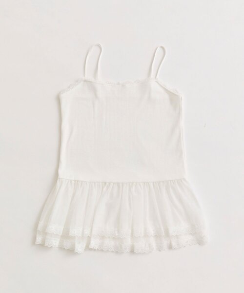 OLIVE des OLIVE(オリーブデオリーブ)の「ちゅるちゅるレースキャミ(キャミソール・レディース・ホワイト/オフホワイト・FREE)」の13枚目の写真