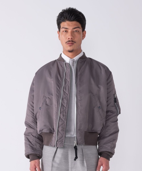 BEDWIN & THE HEARTBREAKERS（ベドウィン アンド ザ ハートブレイカーズ）の「MILITARY TYPE MA-1 JACKET "DUFFY"（MA-1・メンズ・ブラック/チャコール・LARGE/MEDIUM/XX-LARGE）」の2枚目の写真