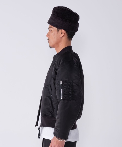 BEDWIN & THE HEARTBREAKERS（ベドウィン アンド ザ ハートブレイカーズ）の「MILITARY TYPE MA-1 JACKET "DUFFY"（MA-1・メンズ・ブラック/チャコール・LARGE/MEDIUM/XX-LARGE）」の11枚目の写真