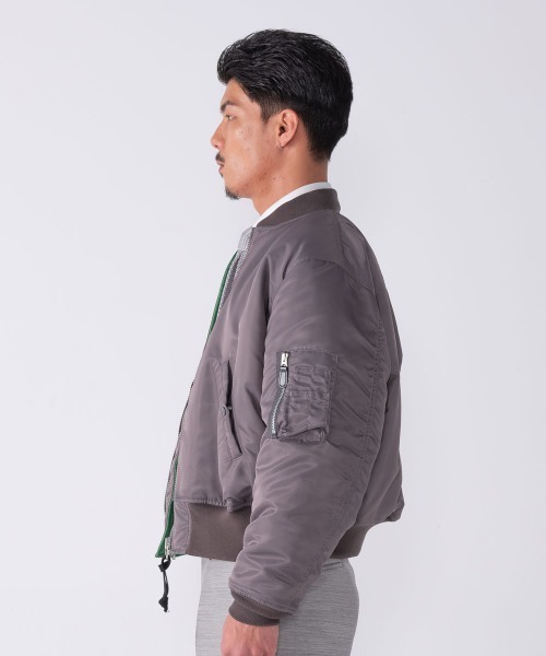 BEDWIN & THE HEARTBREAKERS（ベドウィン アンド ザ ハートブレイカーズ）の「MILITARY TYPE MA-1 JACKET "DUFFY"（MA-1・メンズ・ブラック/チャコール・LARGE/MEDIUM/XX-LARGE）」の13枚目の写真