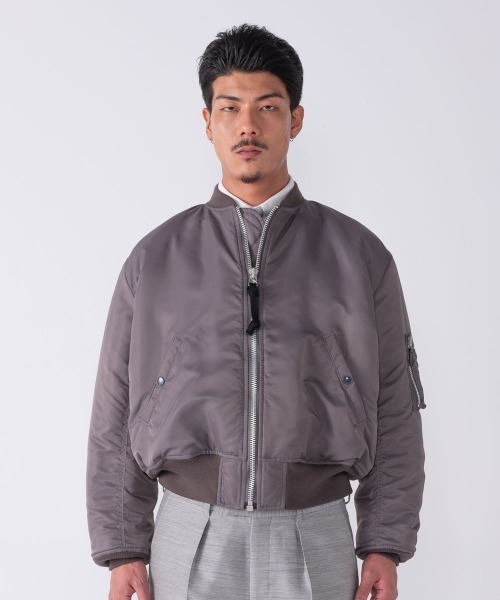 BEDWIN & THE HEARTBREAKERS（ベドウィン アンド ザ ハートブレイカーズ）の「MILITARY TYPE MA-1 JACKET "DUFFY"（MA-1・メンズ・ブラック/チャコール・LARGE/MEDIUM/XX-LARGE）」の15枚目の写真