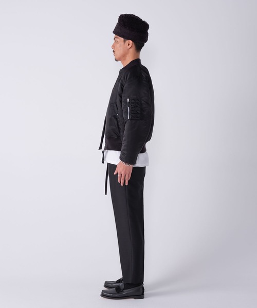 BEDWIN & THE HEARTBREAKERS（ベドウィン アンド ザ ハートブレイカーズ）の「MILITARY TYPE MA-1 JACKET "DUFFY"（MA-1・メンズ・ブラック/チャコール・LARGE/MEDIUM/XX-LARGE）」の21枚目の写真