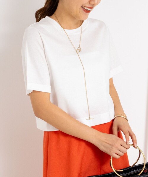 ノーリーズソフィー NOLLEY'S sophi 汗染み軽減スムースショート丈Tシャツ （ダークネイビー） NOLLEY'S｜汗染み軽減スムースショート丈Tシャツ | Rakuten