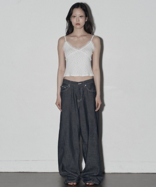 キャミソール A'GEM/9 × .kom 「MIDNIGHT MOVE/ミッドナイトムーブ」 3 WING TOP/3 ウイングトップス A'GEM/9 × .kom 『MIDNIGHT MOVE/ミッドナイトムーブ』 3 WING