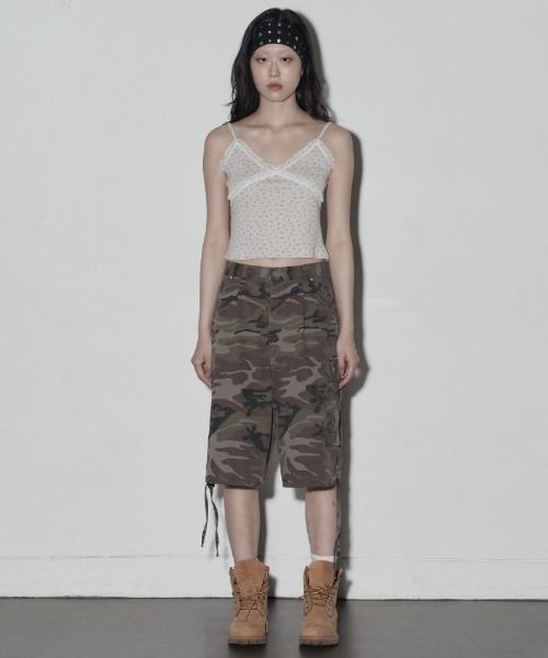 Midnight Move(ミッドナイトムーブ)の「A'GEM/9 × .kom 『MIDNIGHT MOVE/ミッドナイトムーブ』 FL LACE TOP/FL レーストップス(キャミソール・レディース・アイボリー/グレー/ベージュ・FREE)」の15枚目の写真