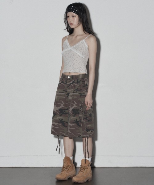 Midnight Move(ミッドナイトムーブ)の「A'GEM/9 × .kom 『MIDNIGHT MOVE/ミッドナイトムーブ』 FL LACE TOP/FL レーストップス(キャミソール・レディース・アイボリー/グレー/ベージュ・FREE)」の16枚目の写真